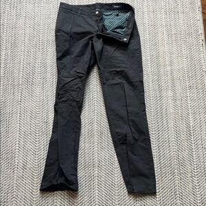 Bonobos Charcoal Trousers with Patterned Lining